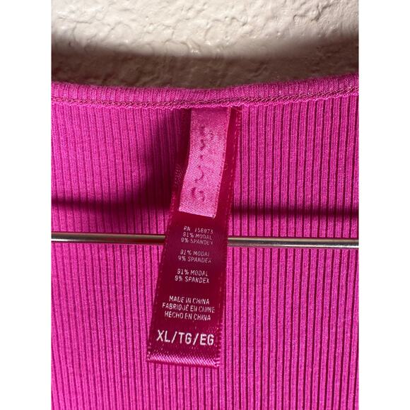 SKIMS Soft Lounge Long Sleeve Maxi Dress Pink XL | Stretch Ribbed Scoop Neck - Picture 5 of 8